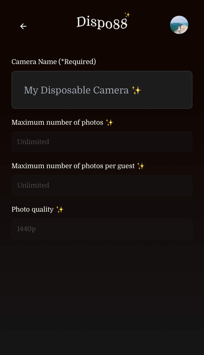 dispo88 how to create disposable camera